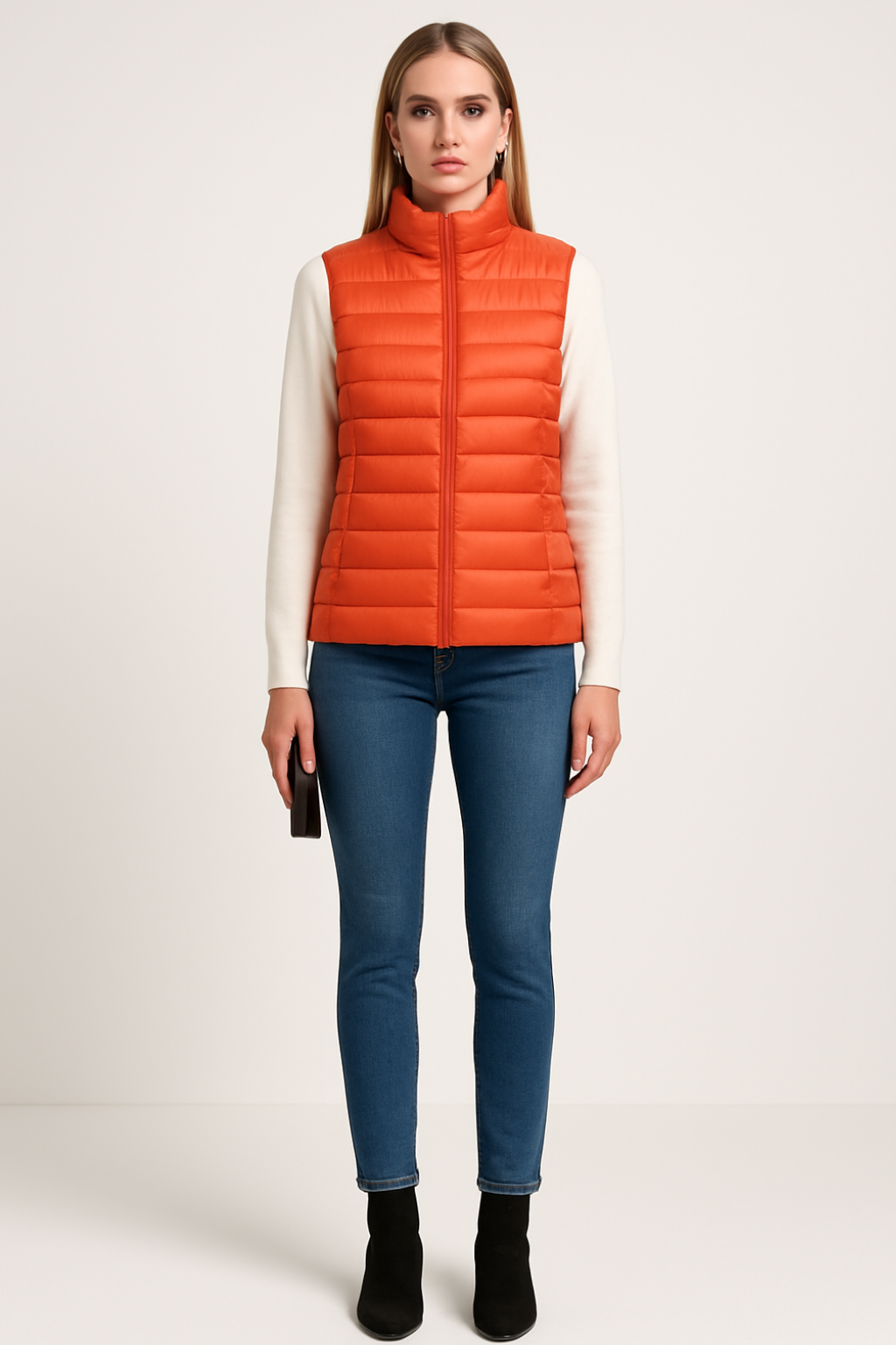 Men's Modern Down Vest By Sleek For Style Conscious Men With Layering Versatility