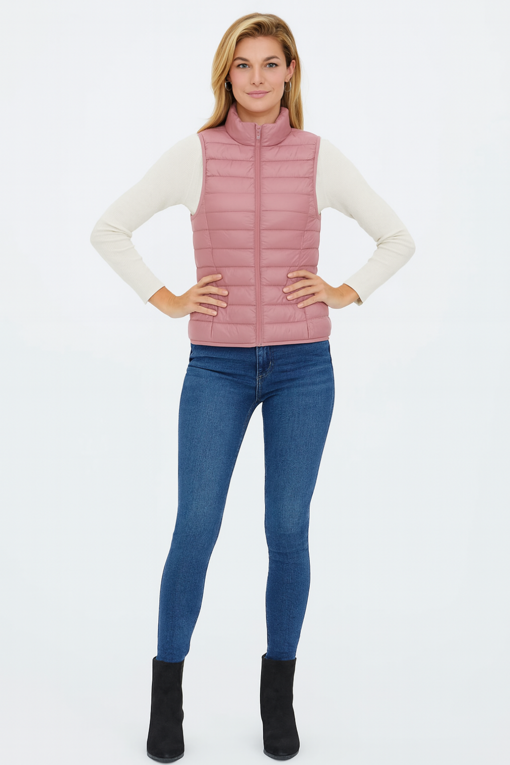 Men's Modern Down Vest By Sleek For Style Conscious Men With Layering Versatility