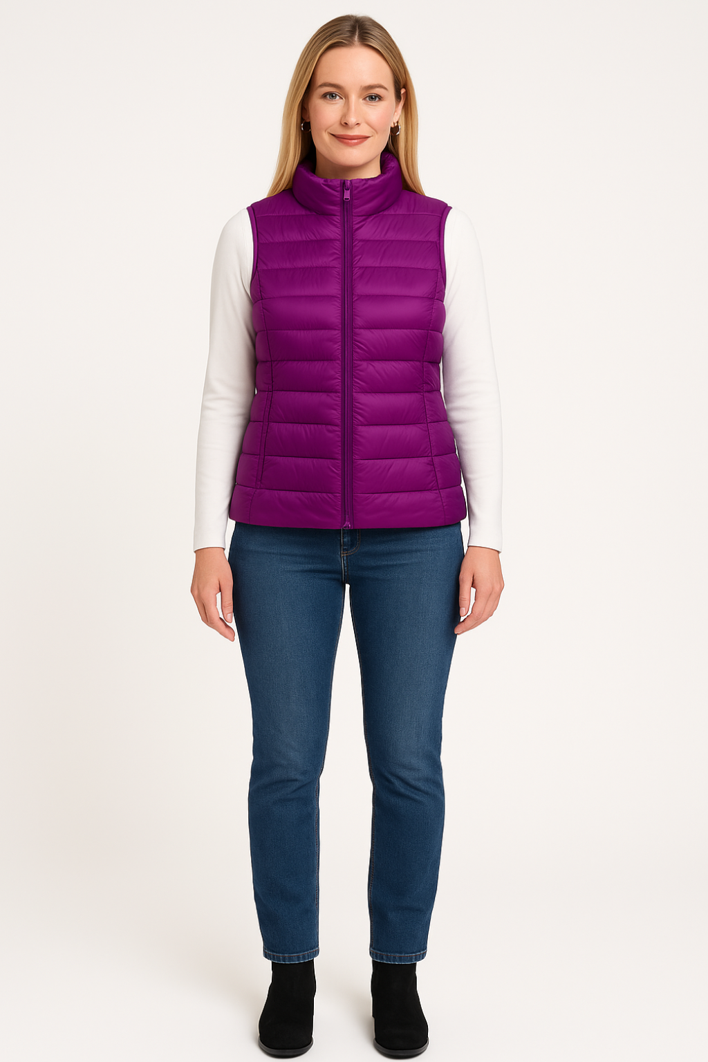 Men's Modern Down Vest By Sleek For Style Conscious Men With Layering Versatility
