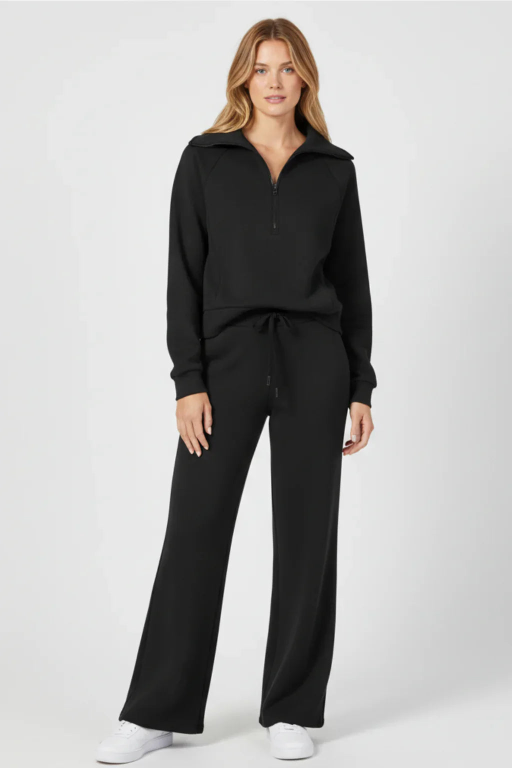 Women’s Zip-Front Top and Pants Lounge Set