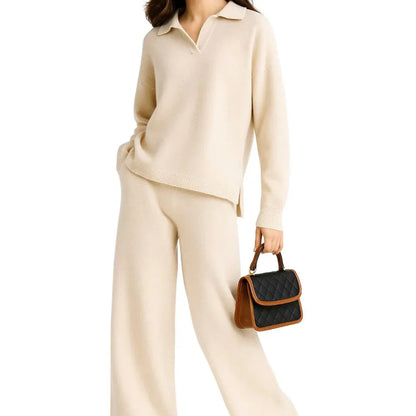 Women’s Cashmere-Blend Sweater & Pants Set