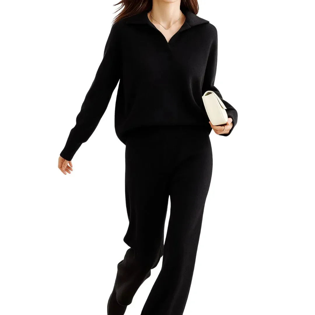 Women’s Cashmere-Blend Sweater & Pants Set
