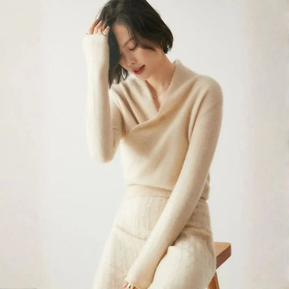 Women’s Cashmere Crossover Sweater