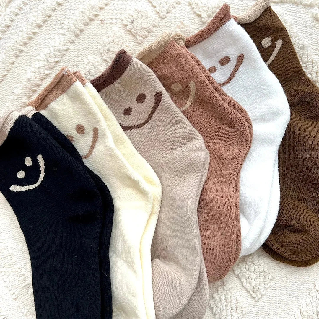 Women's Happy Face Ankle Socks