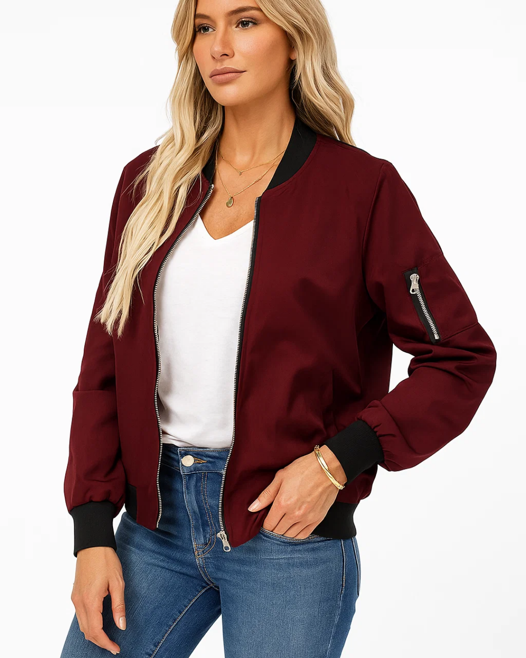 Women's Long Sleeve Zip Jacket