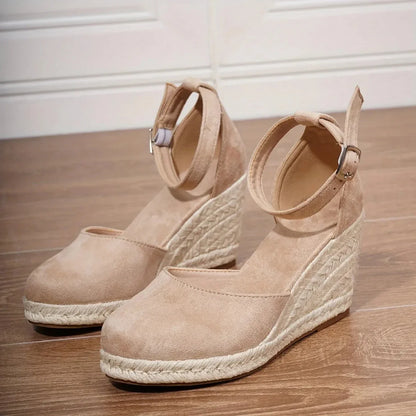 Savannah Espadrille Closed-Toe Wedge