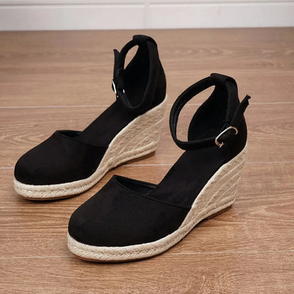 Savannah Espadrille Closed-Toe Wedge