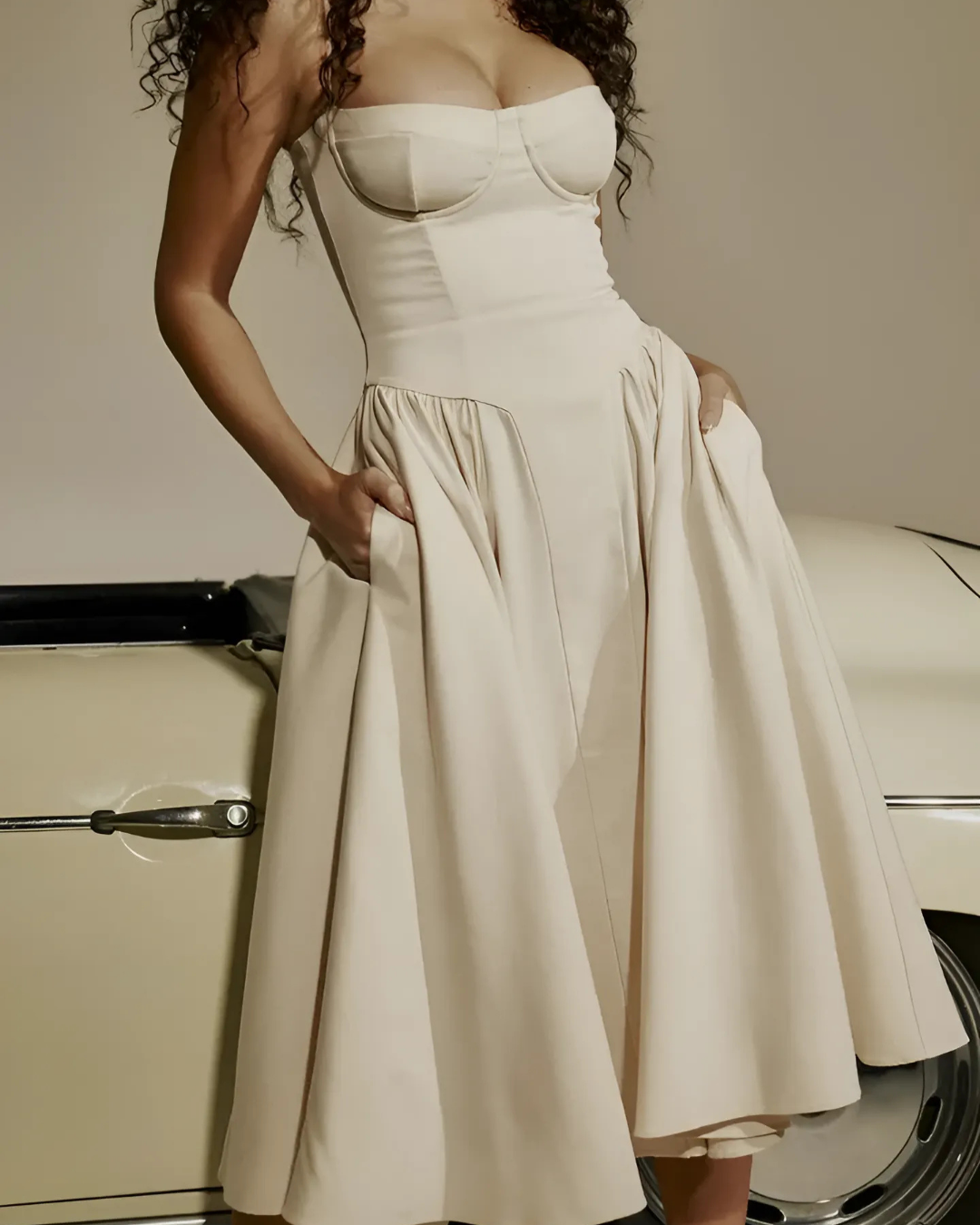 Women's Elegant Flowy Summer Midi Dress