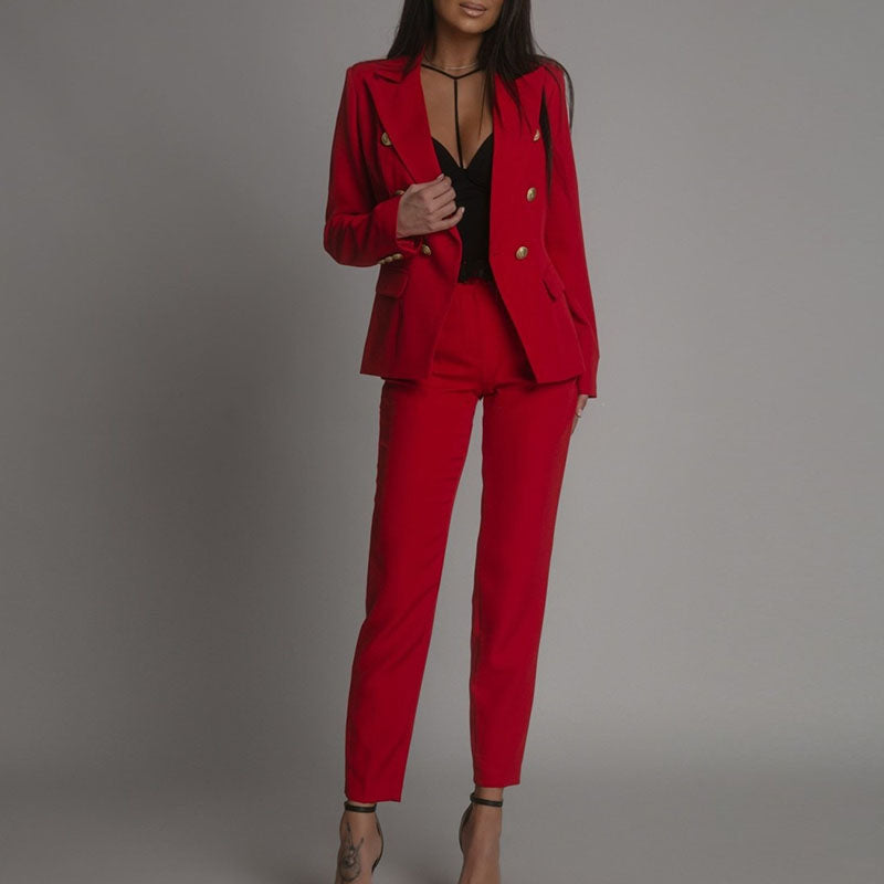 Women's Elegant Tailored Blazer Set