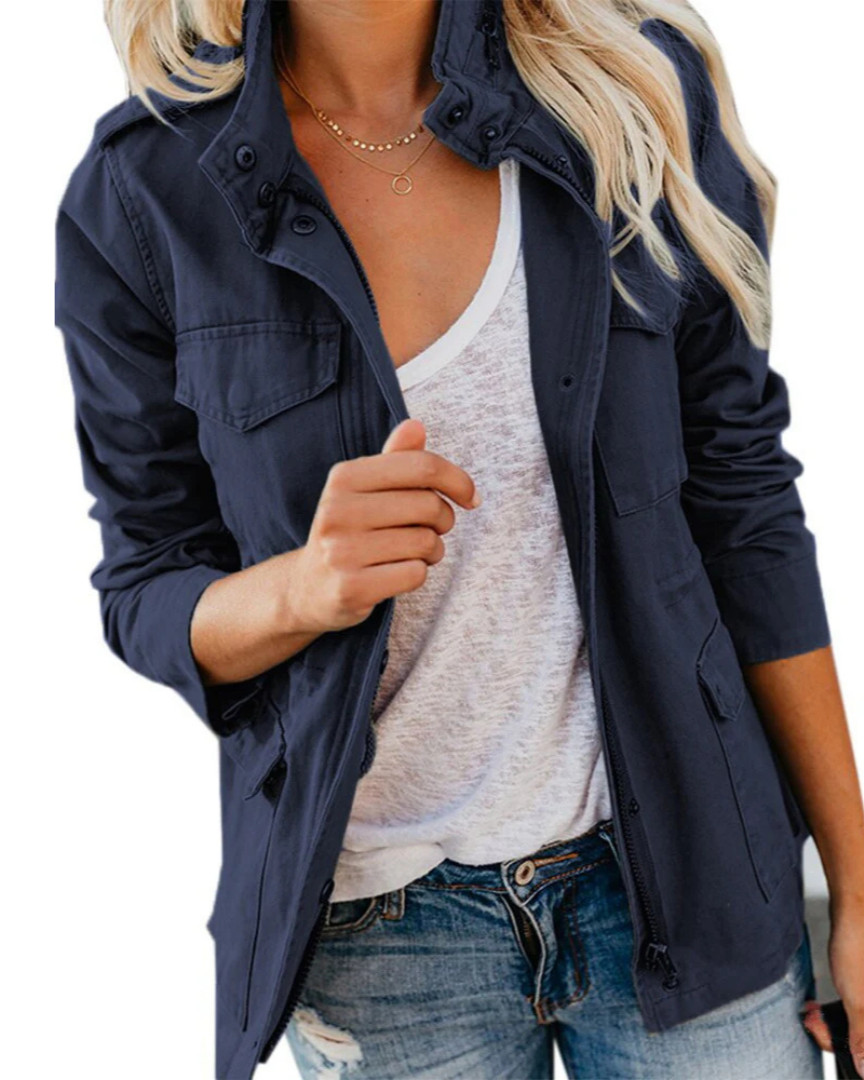 Lightweight Utility Jacket For Women With Flattering Fit And Everyday Comfort For City Dwellers