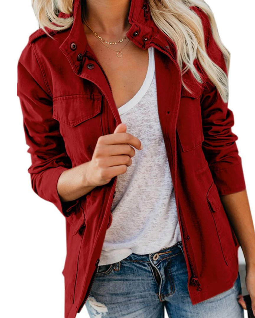 Lightweight Utility Jacket For Women With Flattering Fit And Everyday Comfort For City Dwellers