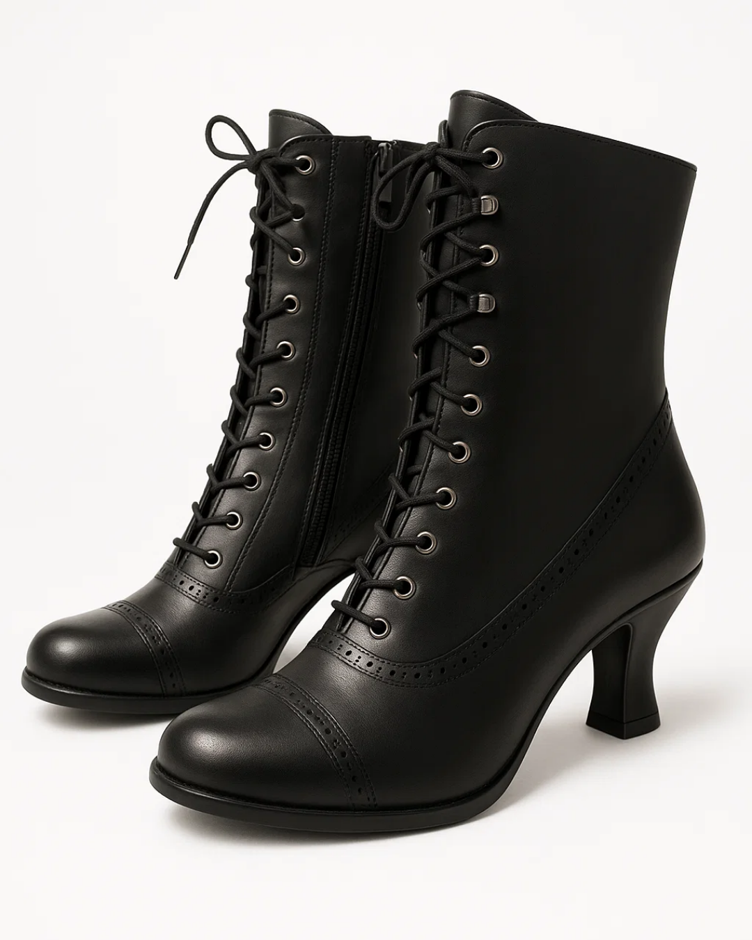 Women's Retro Lace-Up Ankle Boots