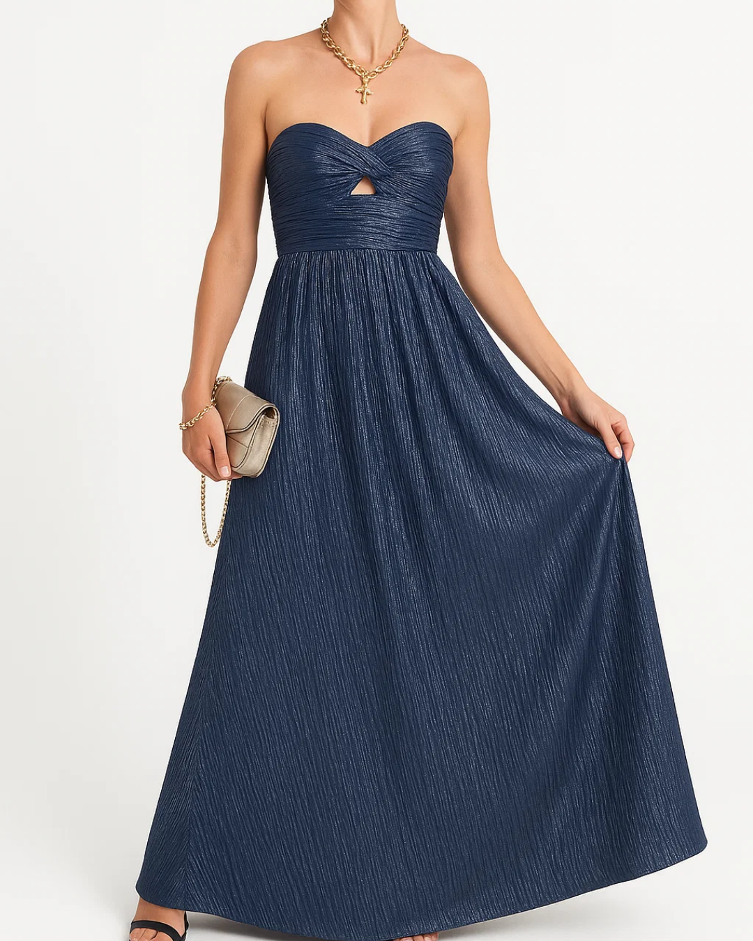 Women’s Strapless Elegant Evening Maxi Dress
