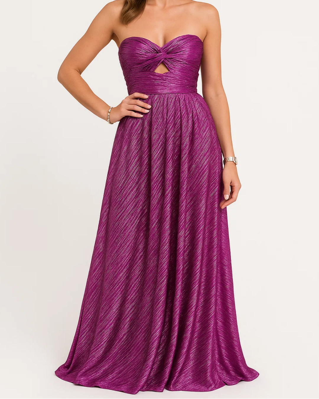 Women’s Strapless Elegant Evening Maxi Dress
