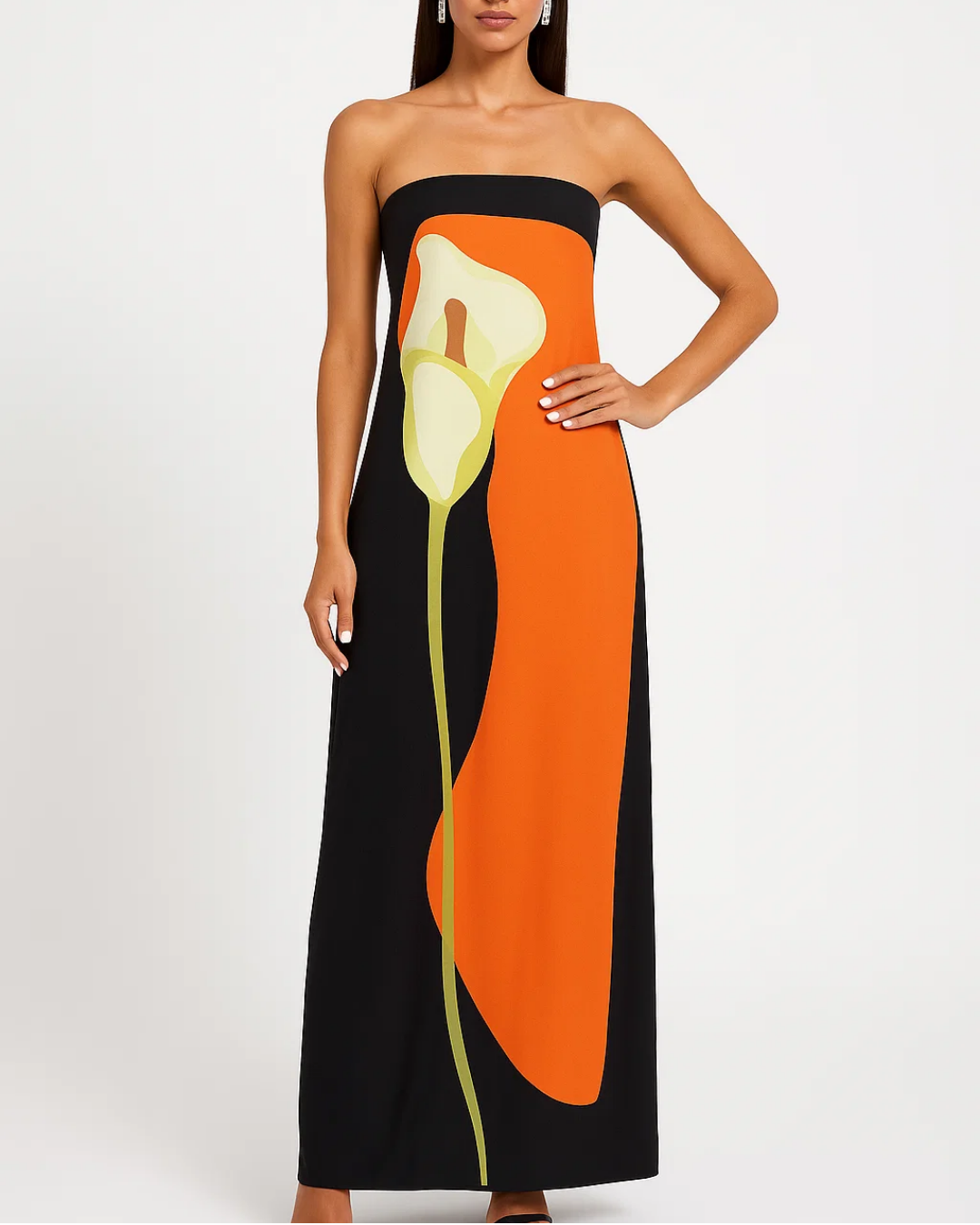 Women's Strapless Summer Maxi Dress