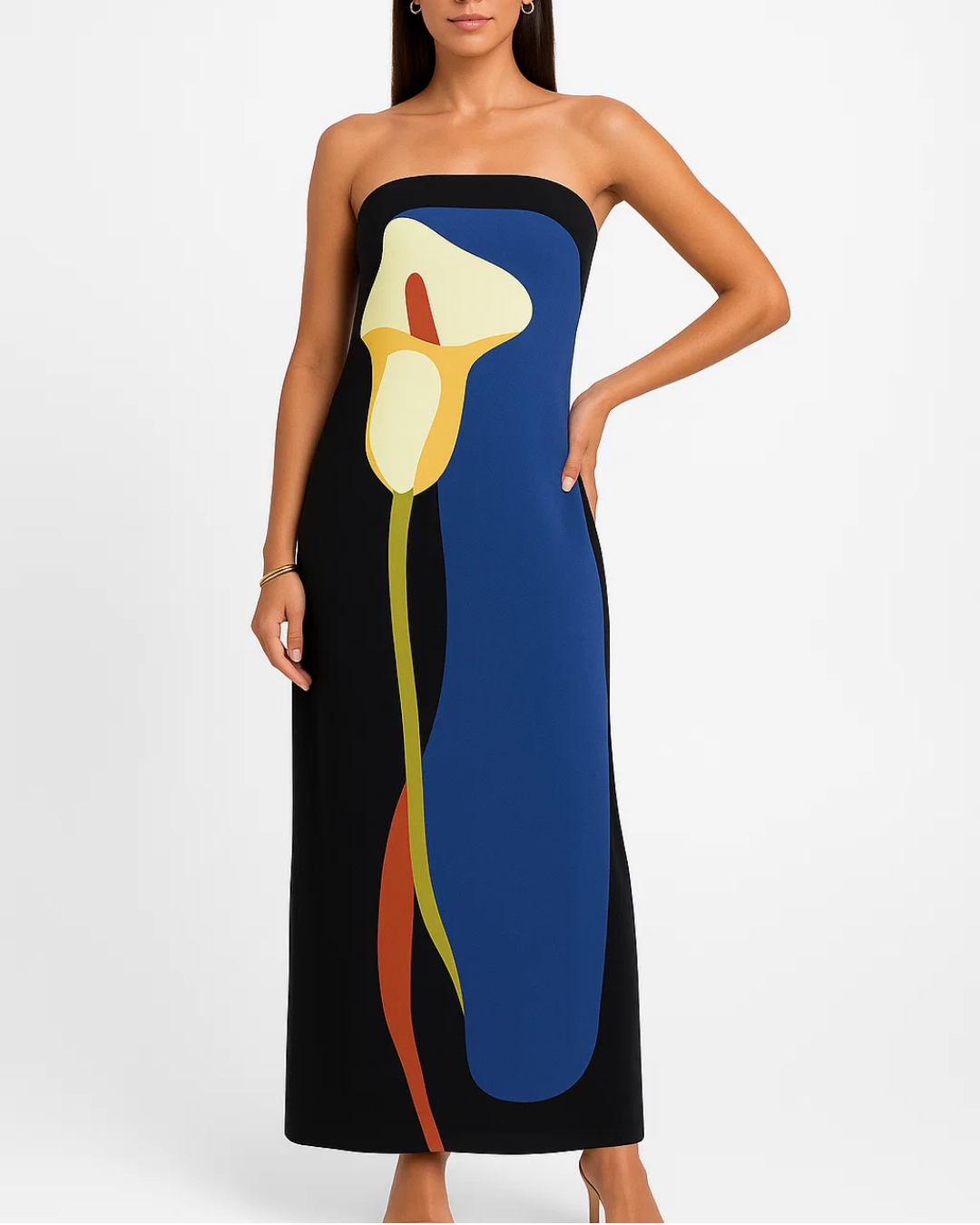 Women's Strapless Summer Maxi Dress