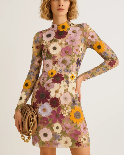 Women's Trendy Floral Mini Dress