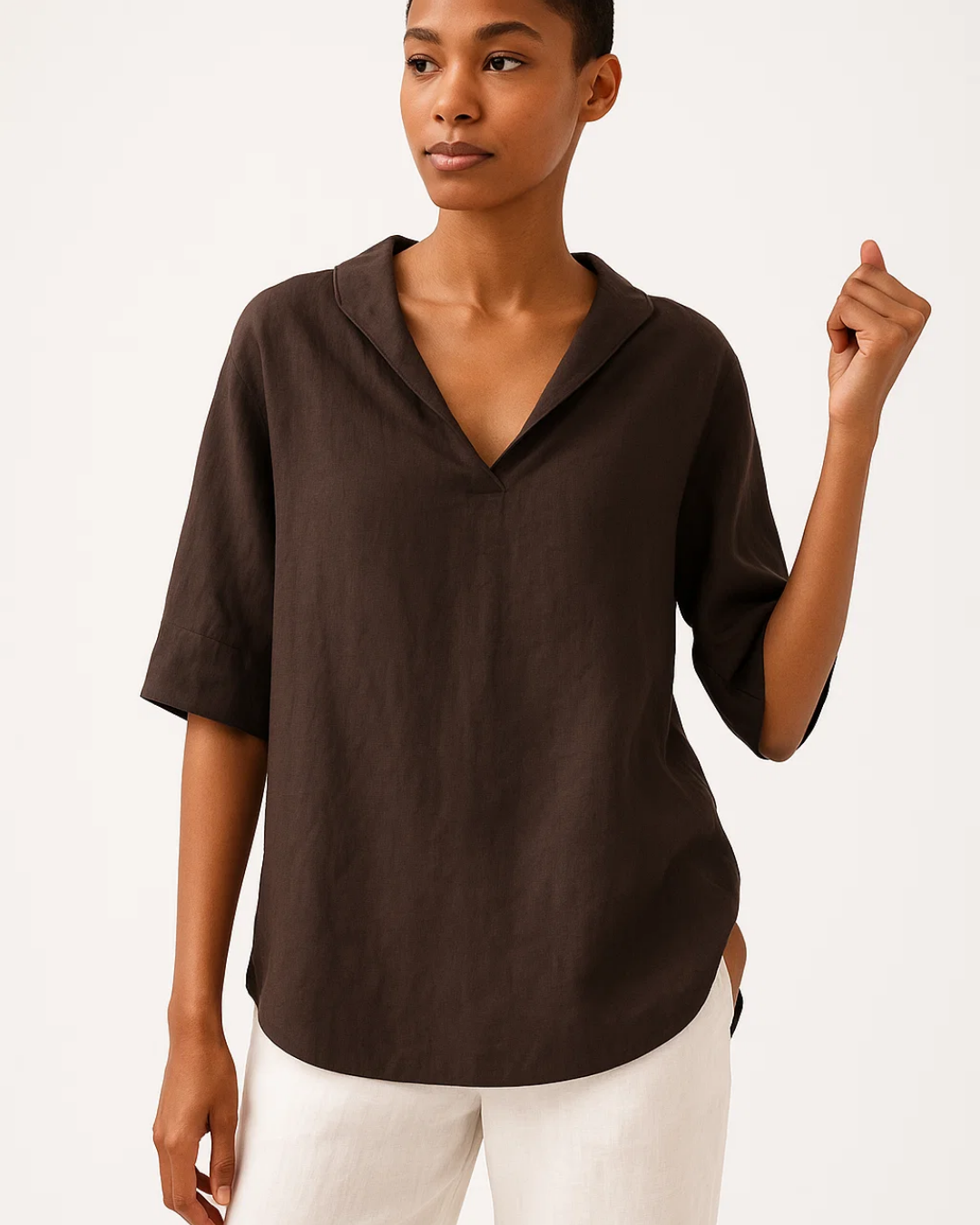 Women's V-Neck Casual Shirt