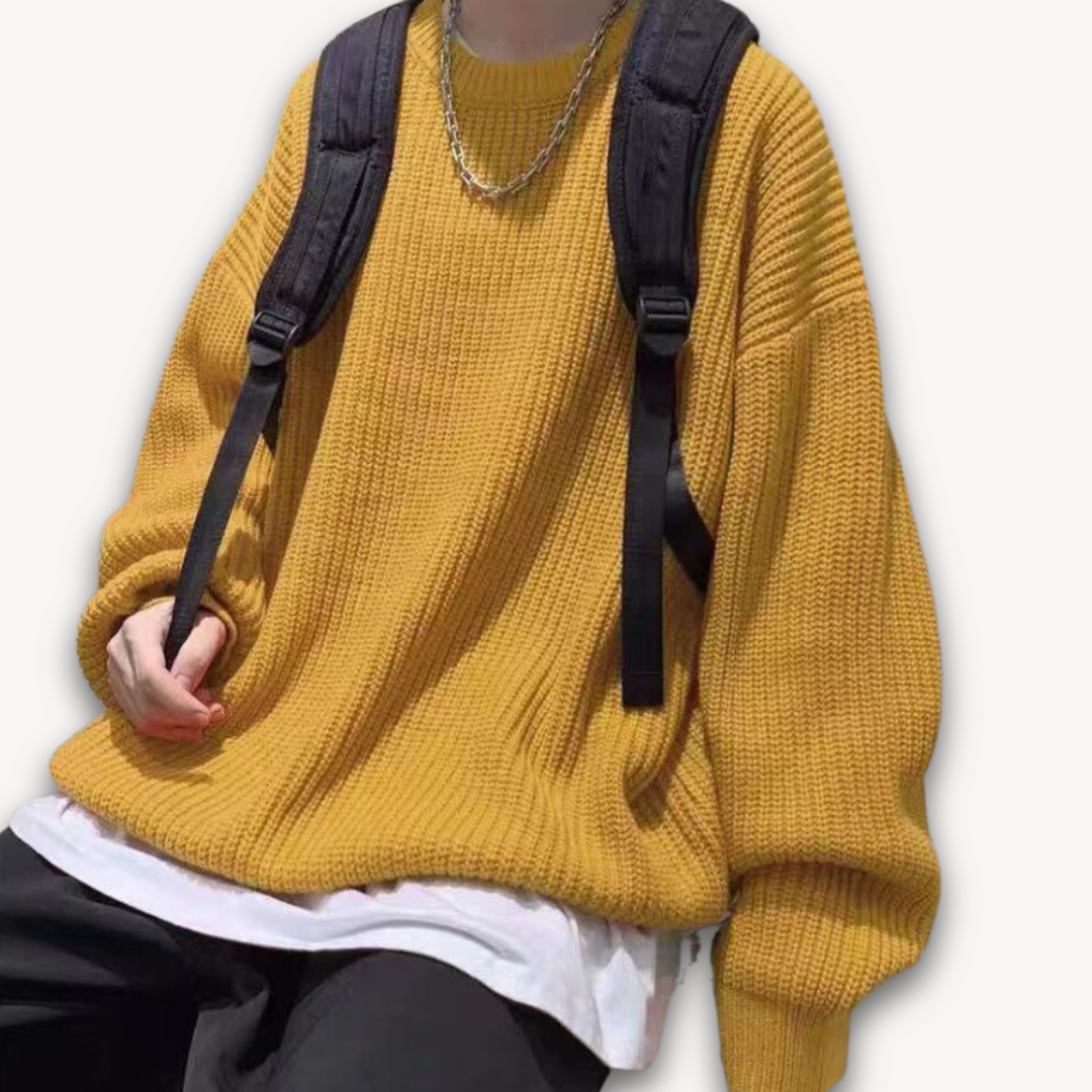 Men's Oversized Sweater Cozy Winter Wear For Effortless Layering Everyday Comfort And Rugged Style