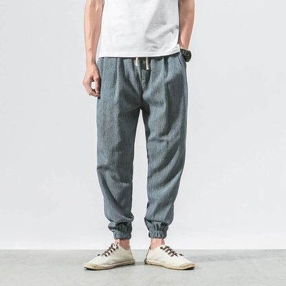 TrendAura | Lightweight men's comfort pants made of cotton and linen