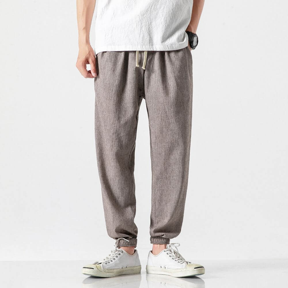 TrendAura | Lightweight men's comfort pants made of cotton and linen