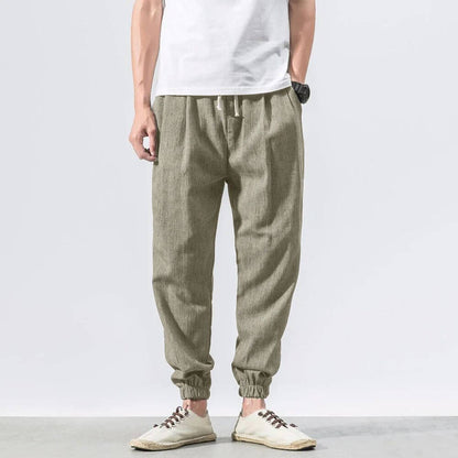 TrendAura | Lightweight men's comfort pants made of cotton and linen