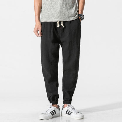 TrendAura | Lightweight men's comfort pants made of cotton and linen