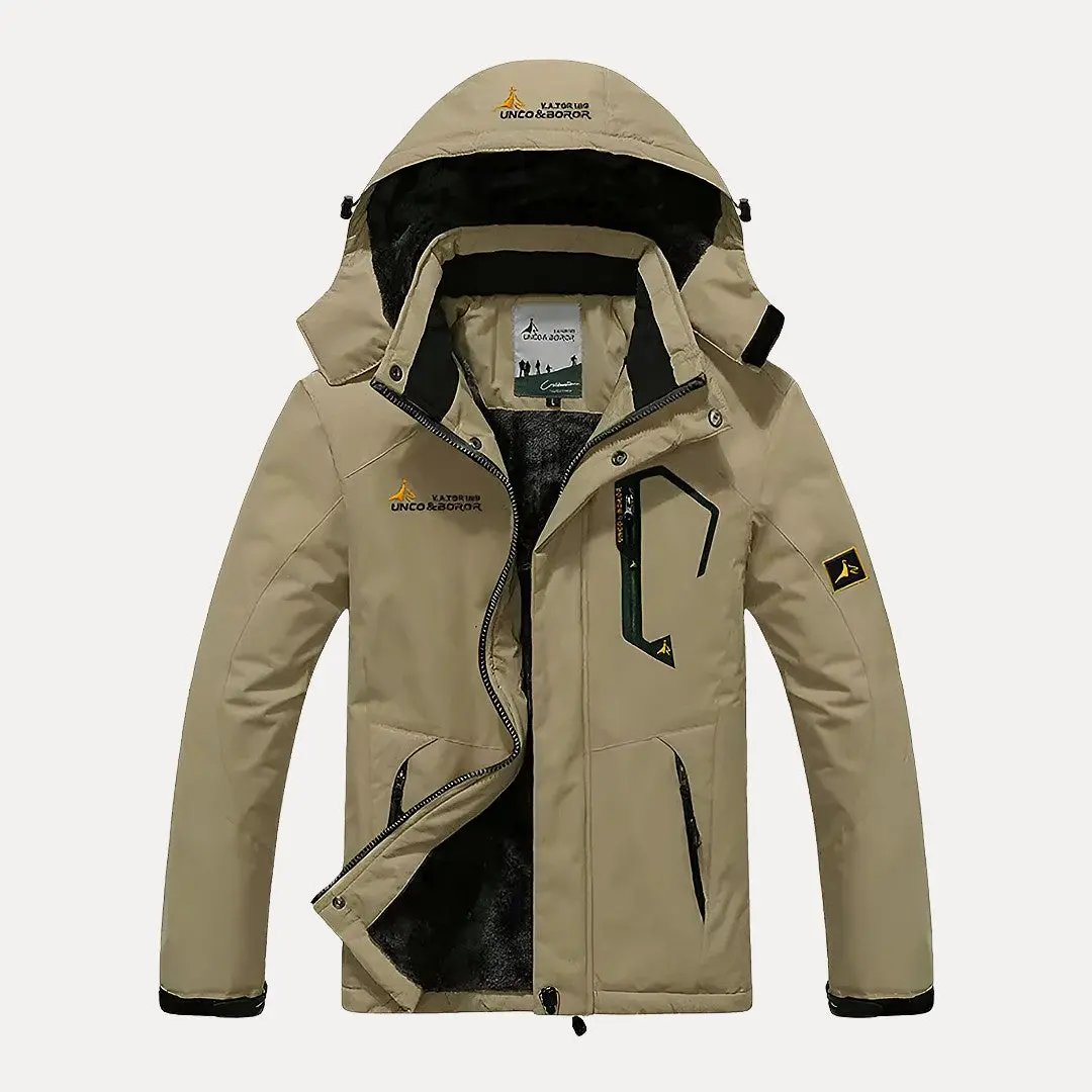 Zach Hooded Men Winter Jacket Military Inspired Anorak With Thick Insulation Windproof Design And Fur Lined Hood Waylynn