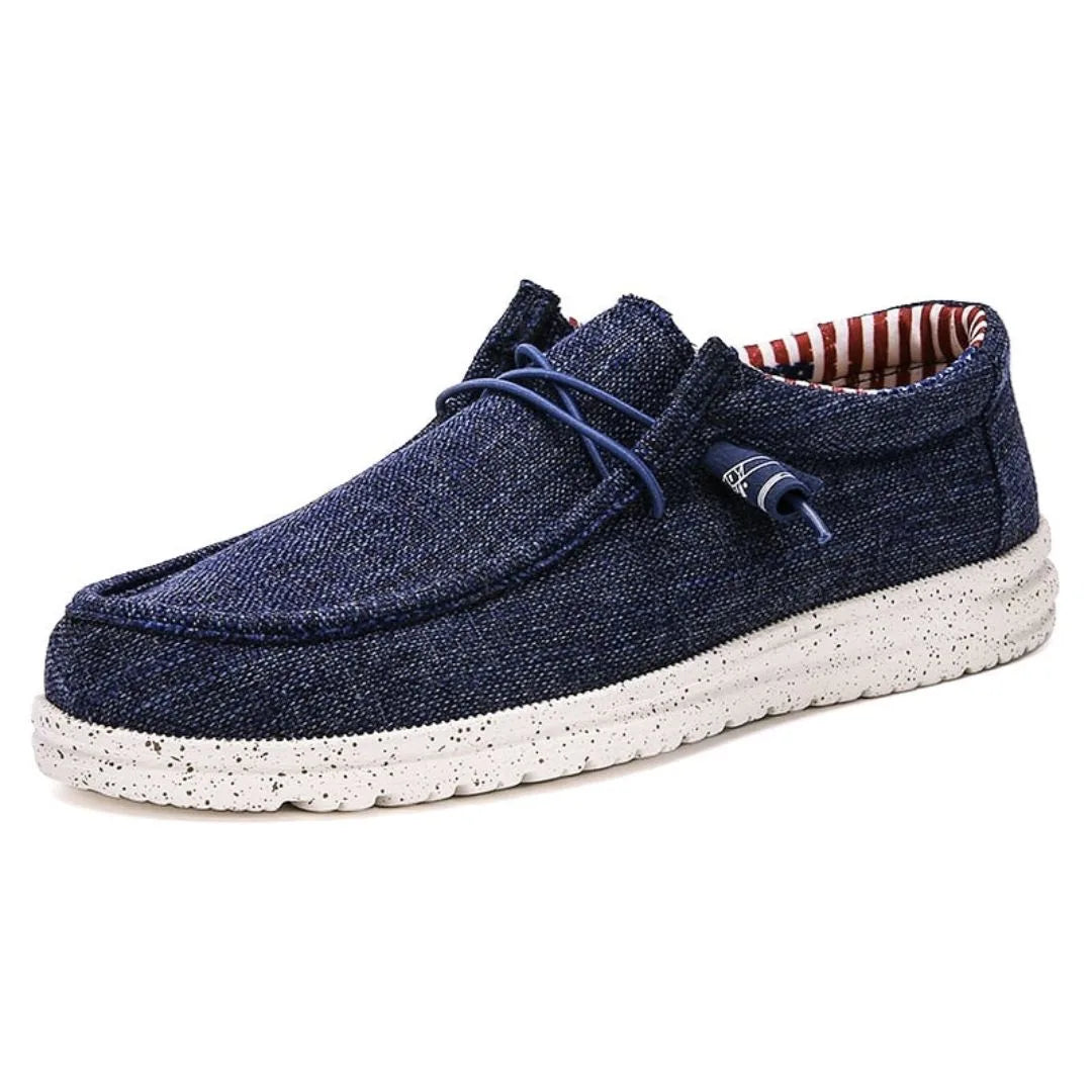 Zeke Ease Ultra Light Denim Loafers With Breathable Upper Cushioned Insole And Shock Absorbing Sole
