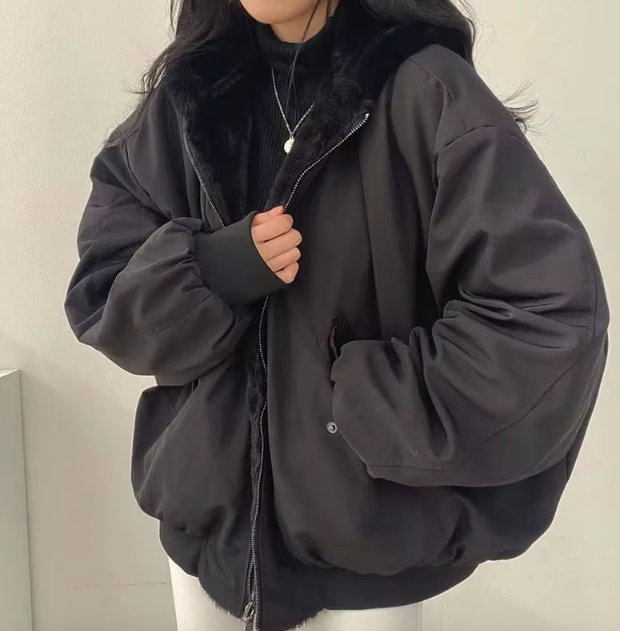 Women's Winter Bomber Jacket | Oversize