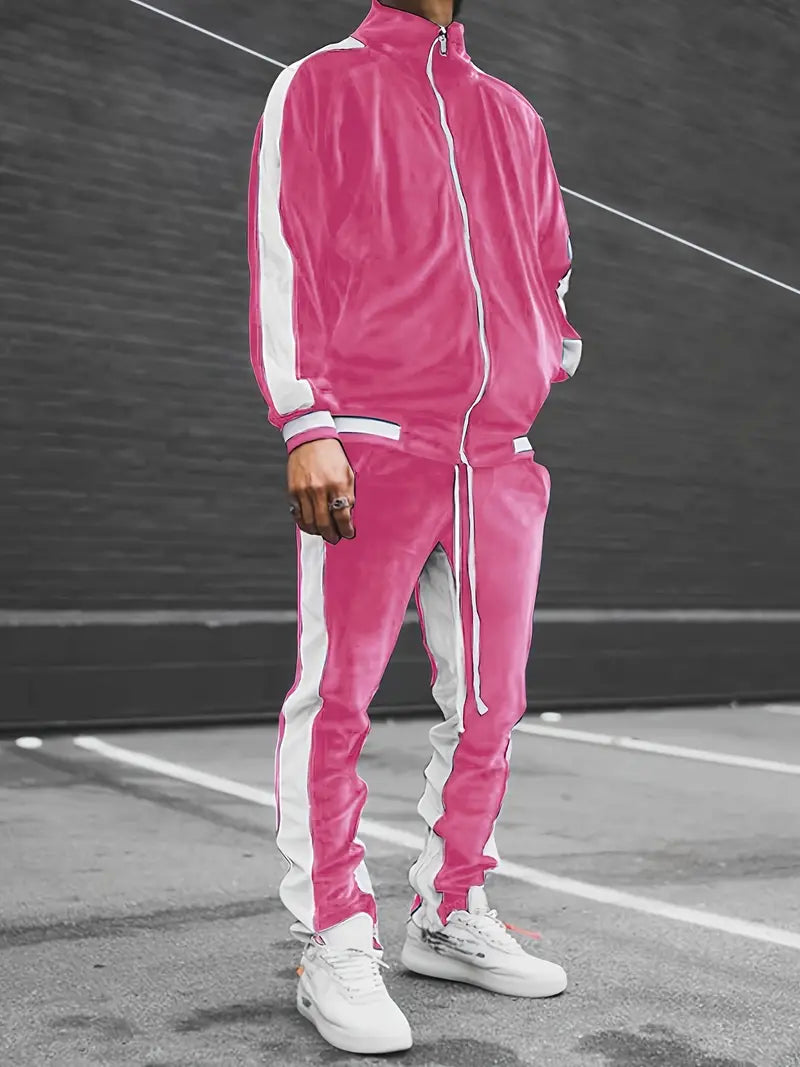 Max Classic Men's Tracksuit With Zipper Premium Comfort For Leisure And Light Sports