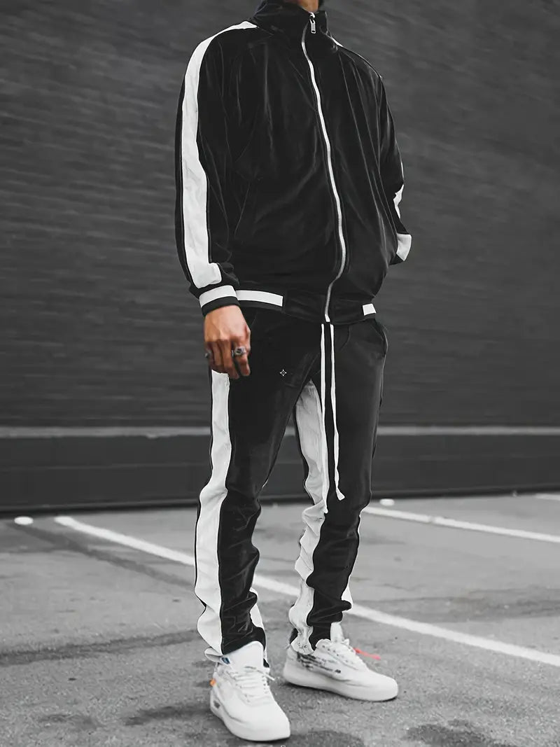 Max Classic Men's Tracksuit With Zipper Premium Comfort For Leisure And Light Sports