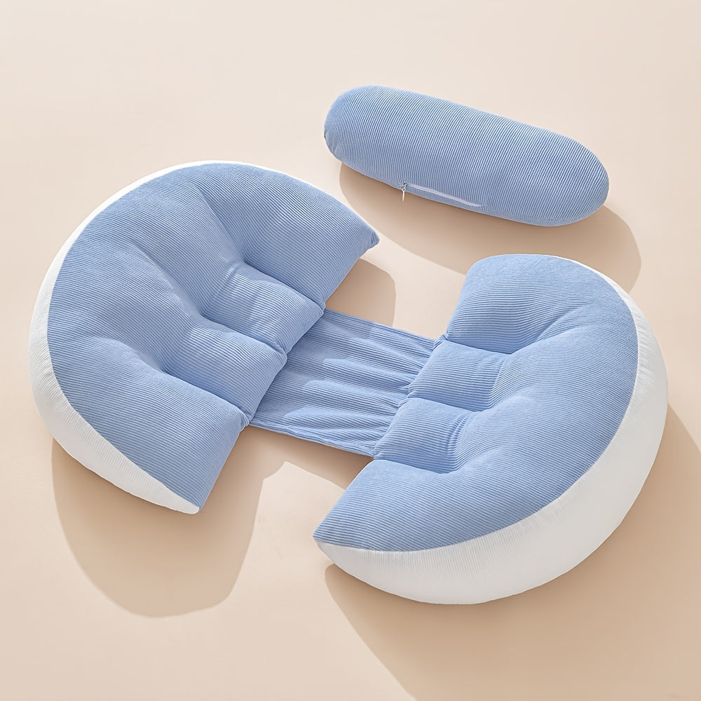 MumRest Adjustable U-Shaped Pregnancy Pillow For Back And Abdomen Support For Expecting Moms