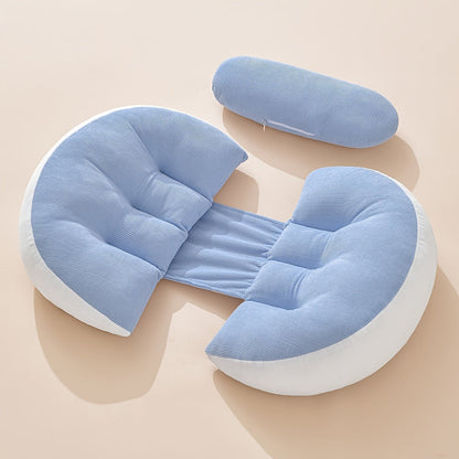 MumRest Adjustable U-Shaped Pregnancy Pillow For Back And Abdomen Support For Expecting Moms