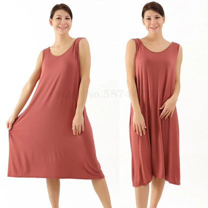 Magdalena Elegant Sleeveless Dress For Women With Flowing Loose Fit Ideal For Everyday Beachwear