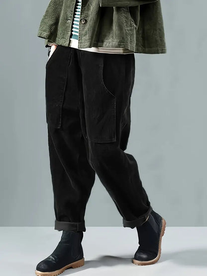 Women’s Corduroy Trousers | Modern Straight-Leg Winter