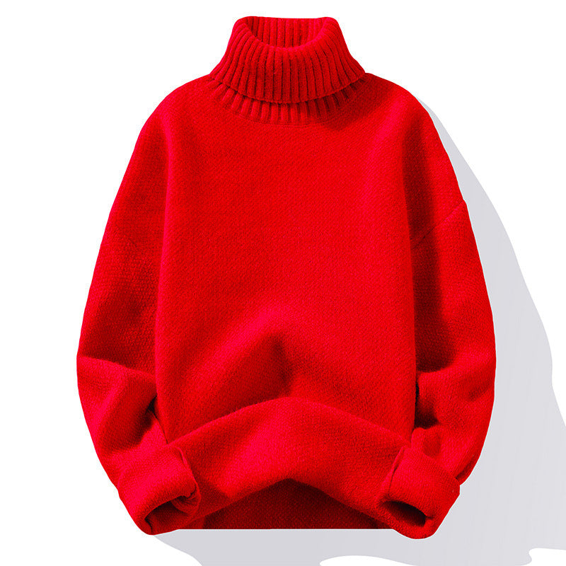 Men's Turtleneck Knit Sweater Soft Warm Comfort Classic Fit For Everyday Wear Versatile Layering For Cold Weather