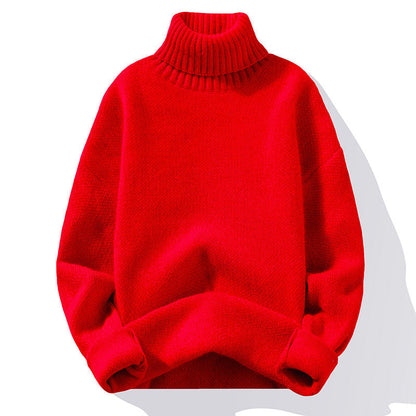 Men's Turtleneck Knit Sweater Soft Warm Comfort Classic Fit For Everyday Wear Versatile Layering For Cold Weather
