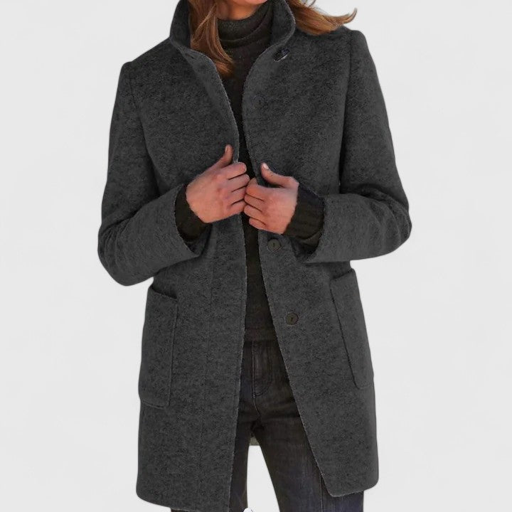 Aya | Mid-Length Coat for Women — Elegance & Daily Warmth