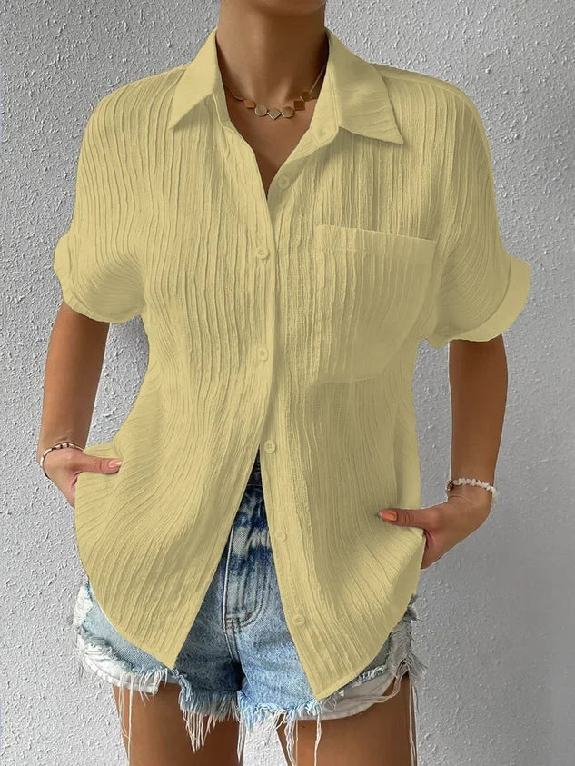 Justice Womens Shirt Timeless Cut High Quality Craftsmanship Effortless Elegance Versatile Chic For Modern Women
