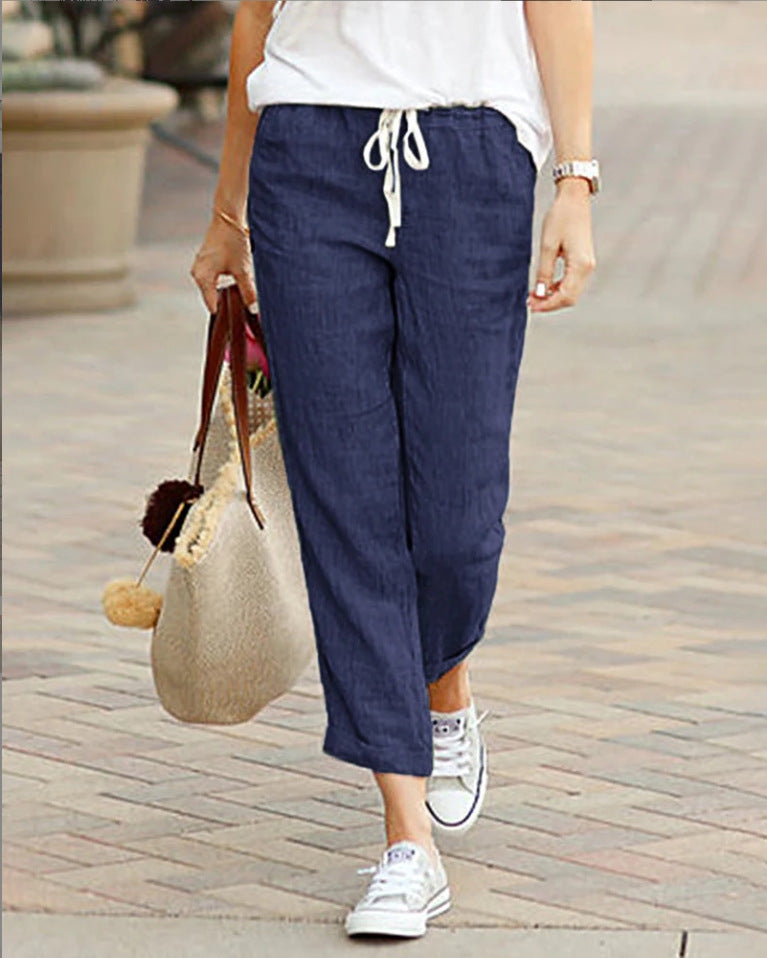 Naïma Linen Pants for Women Airy Comfort Soft Breathable Lightweight Everyday Wear