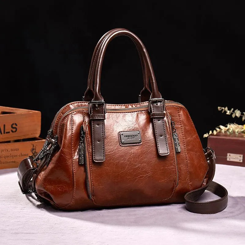 MOONA Luxury PU Leather Crossbody Shoulder Bag For Women Elegant Everyday Essential