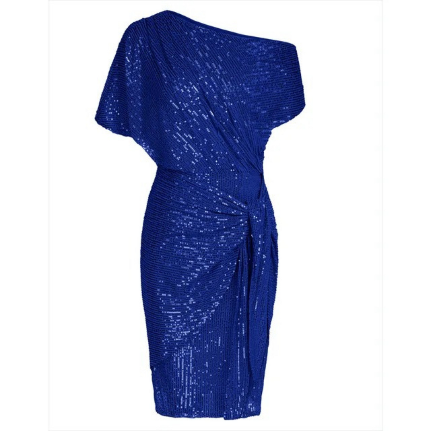 Leonie Elegant Evening Dress With Sparkling Sequin Details For Women Flattering Midi Cut