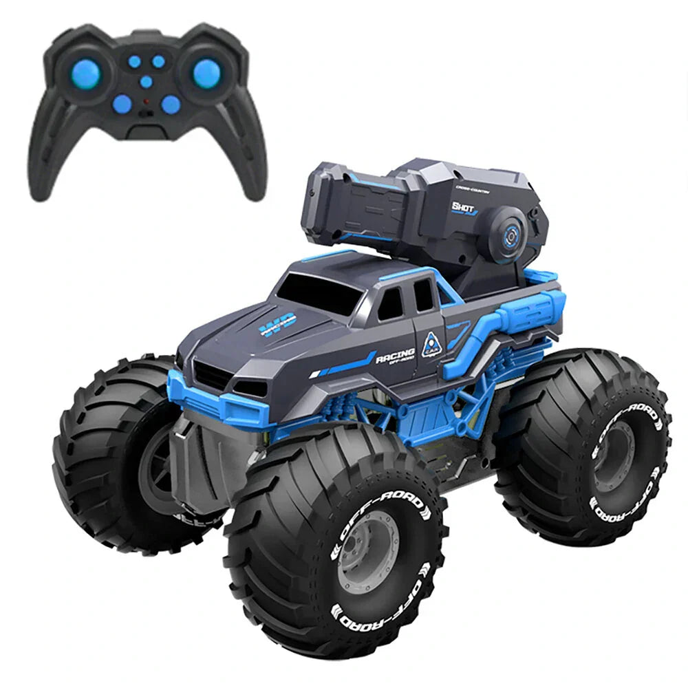 RC Amphibious Car Dual Terrain Vehicle With Water Blaster Up To 10m Range For Kids