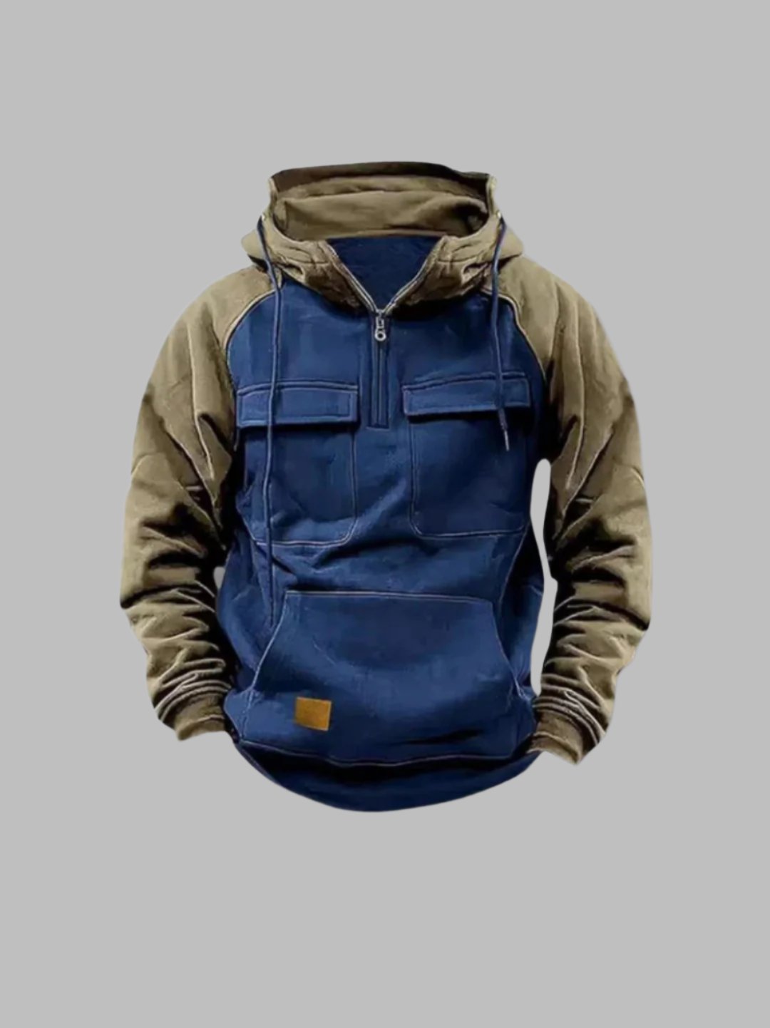 Mens Urban Style Hoodie With Chest Pockets And Hood For Everyday Comfort And All Day Versatility