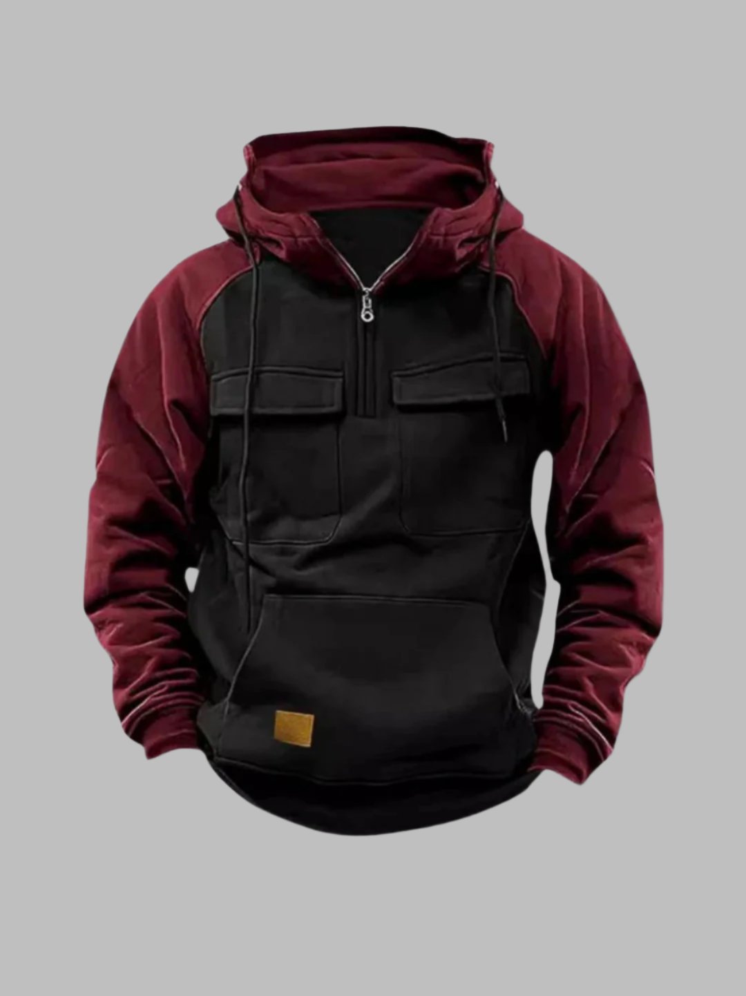 Mens Urban Style Hoodie With Chest Pockets And Hood For Everyday Comfort And All Day Versatility