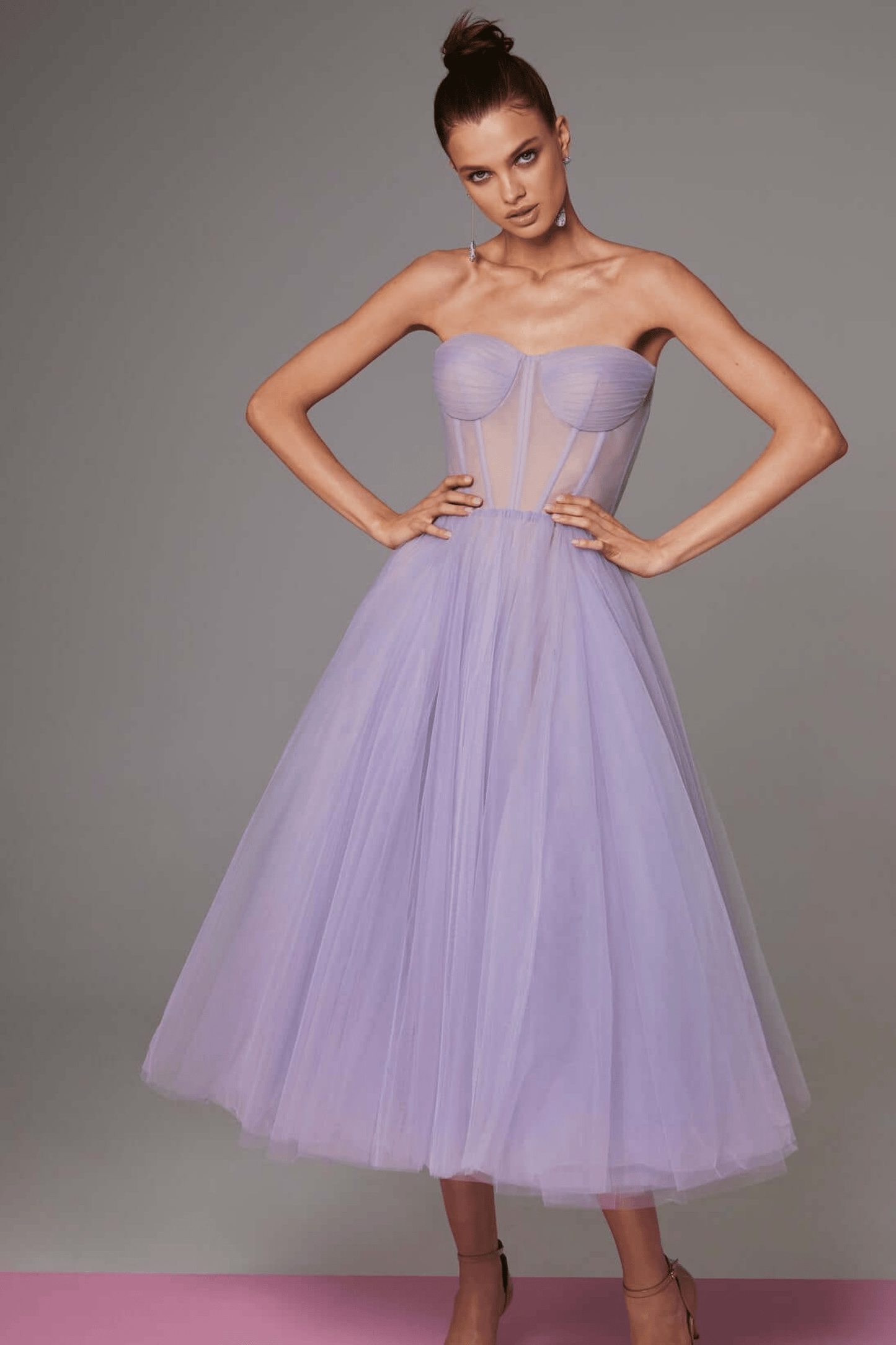 Doreen | Chic and Feminine Tulle Strapless Dress