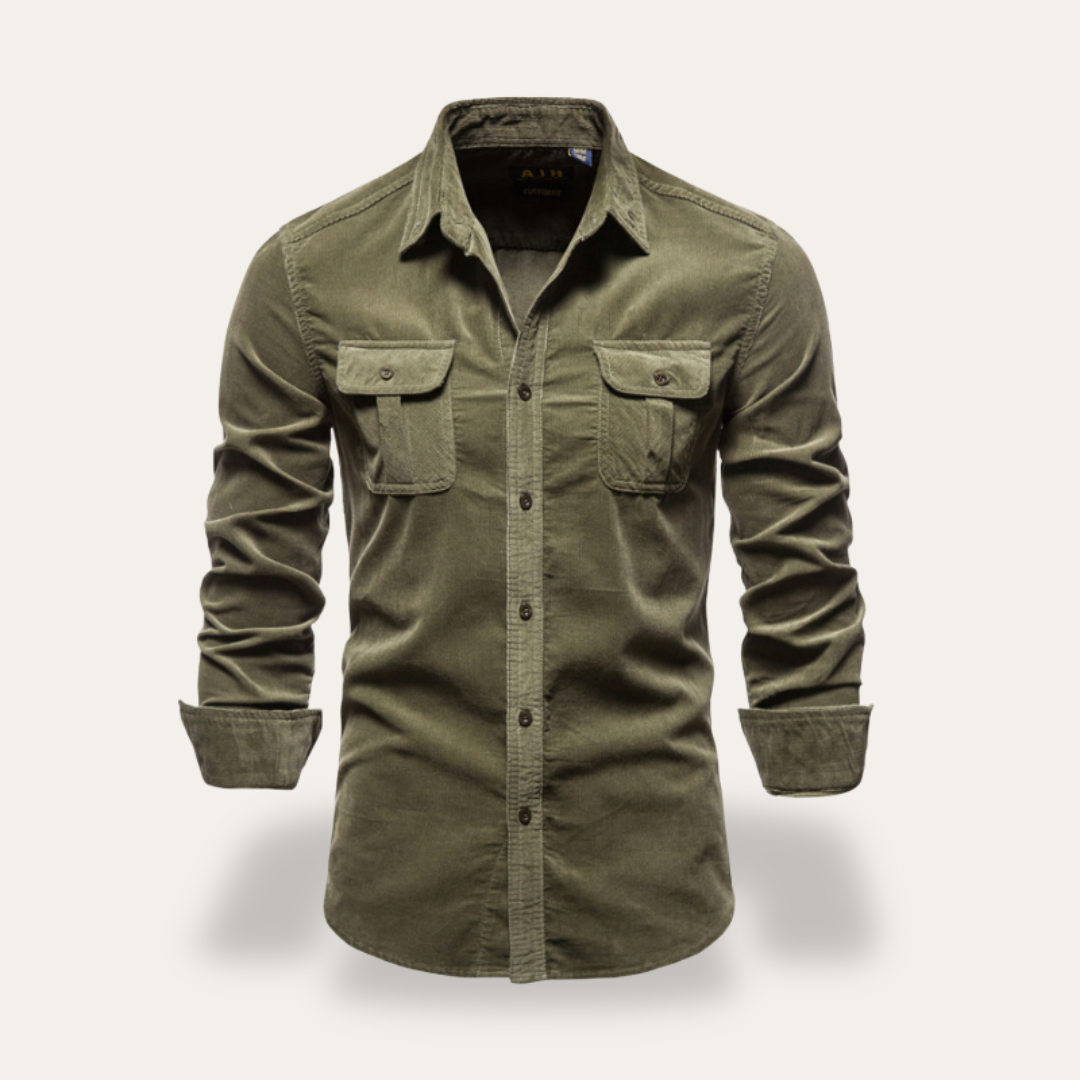 Munna Corduroy Shirt For Men Classic Fit Premium Quality Timeless Style For Office To Evening Wear