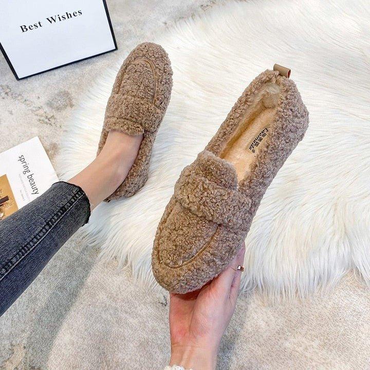Women's Indoor Moccasins with Plush Lining and Flexible Sole