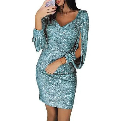 Anika | elegant midi sequin dress for women | glamorous, fitted and stylish